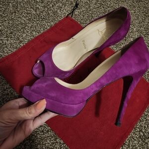 Christian Louboutin Peep Toe Heels